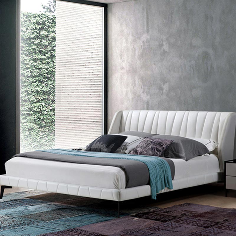 Környezetbarát fenyőfa és bőr puha ágy